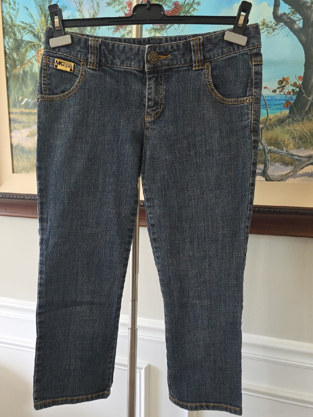 Michael Kors Dark Blue Cropped Jeans